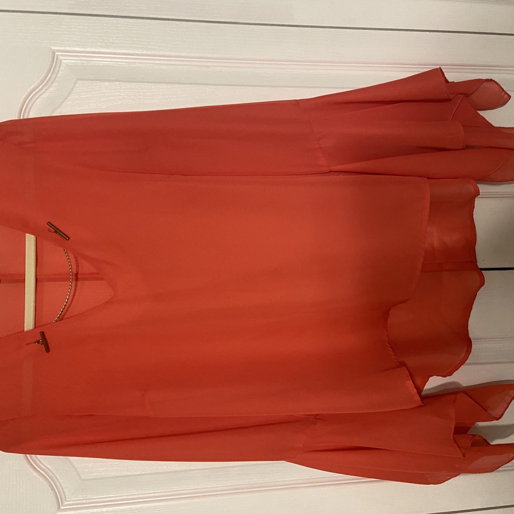 VENUS Women's Blouse in Vibrant Orange